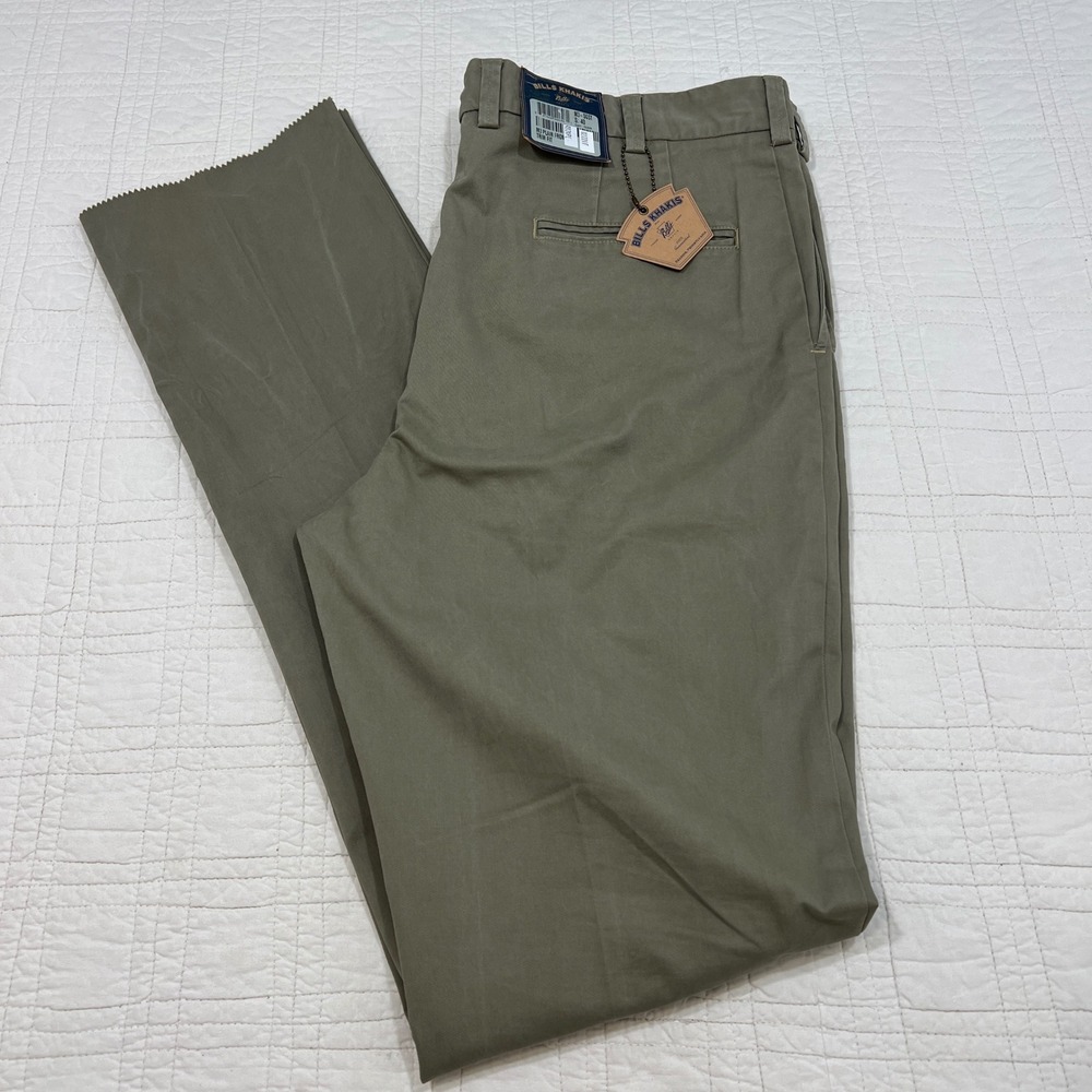 Bills Khakis M3 Trim Fit Private Stock Pants Mens 40 Olive Green Made in USA NEW